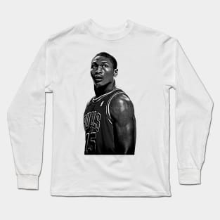 Ron Artest || Vintage Pencil Drawing Long Sleeve T-Shirt